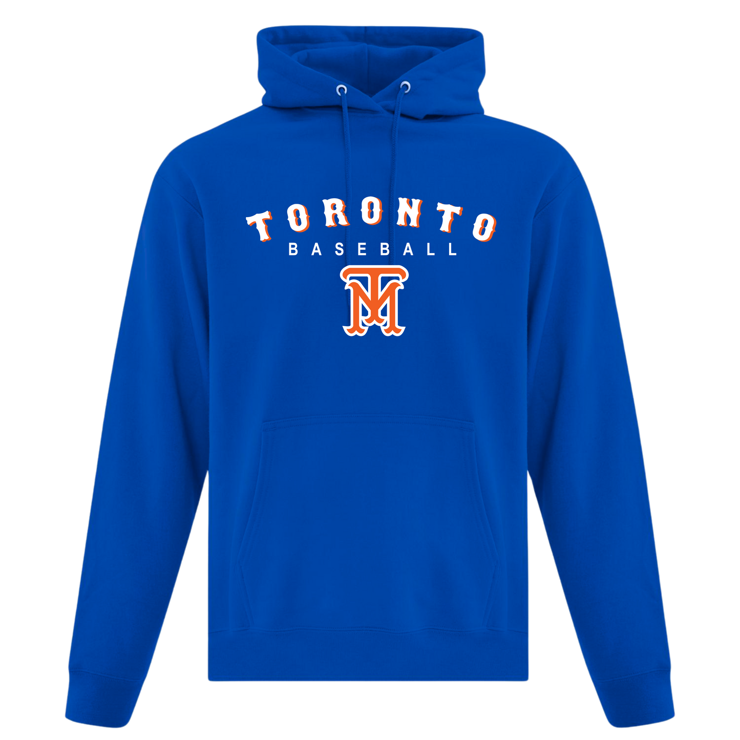 Cotton/Poly Fleece Midweight Hoodie "Toronto Baseball"