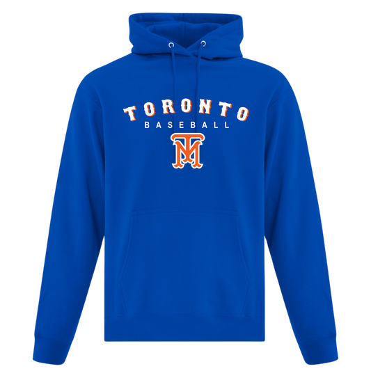 Cotton/Poly Fleece Midweight Hoodie "Toronto Baseball"