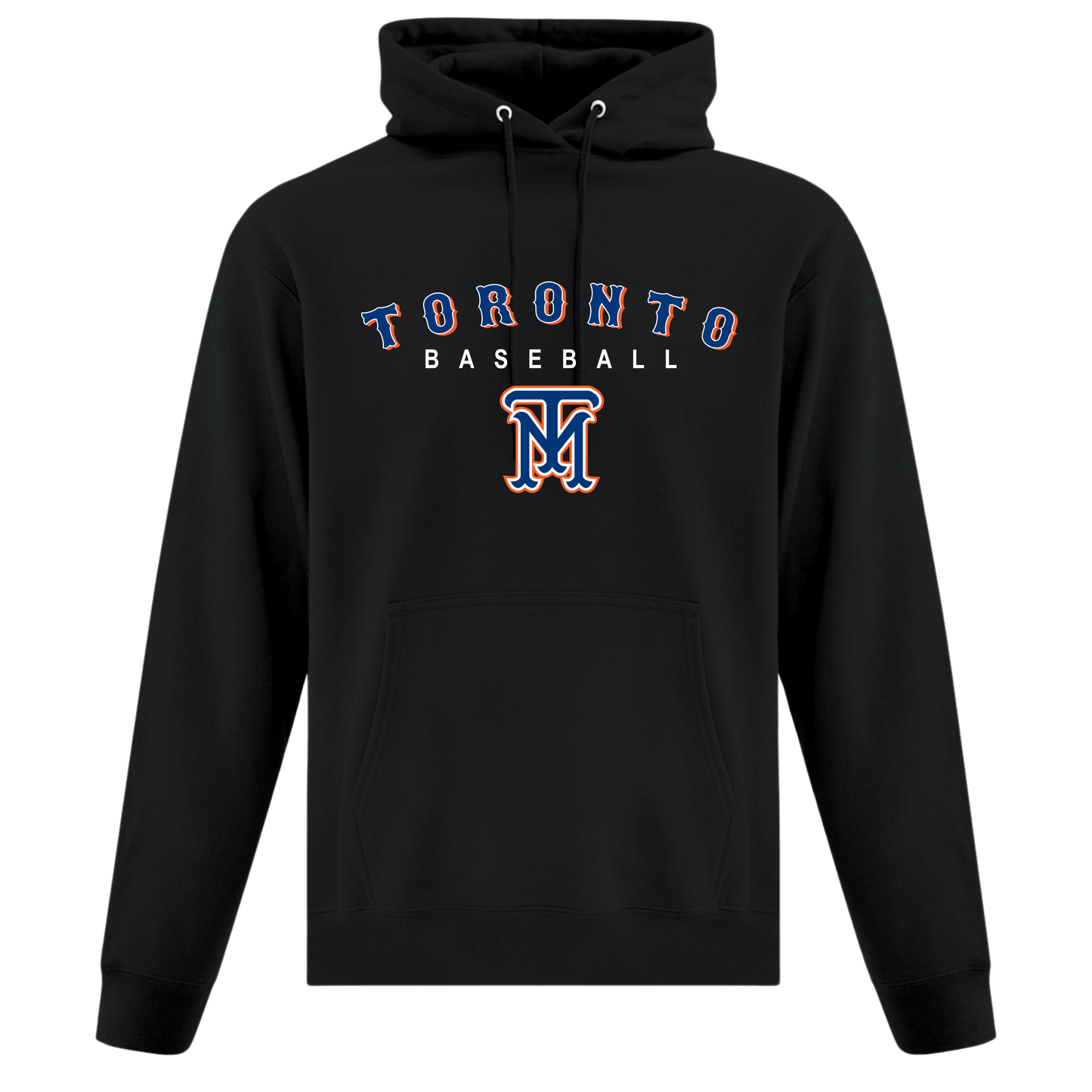 Cotton/Poly Fleece Midweight Hoodie "Toronto Baseball"