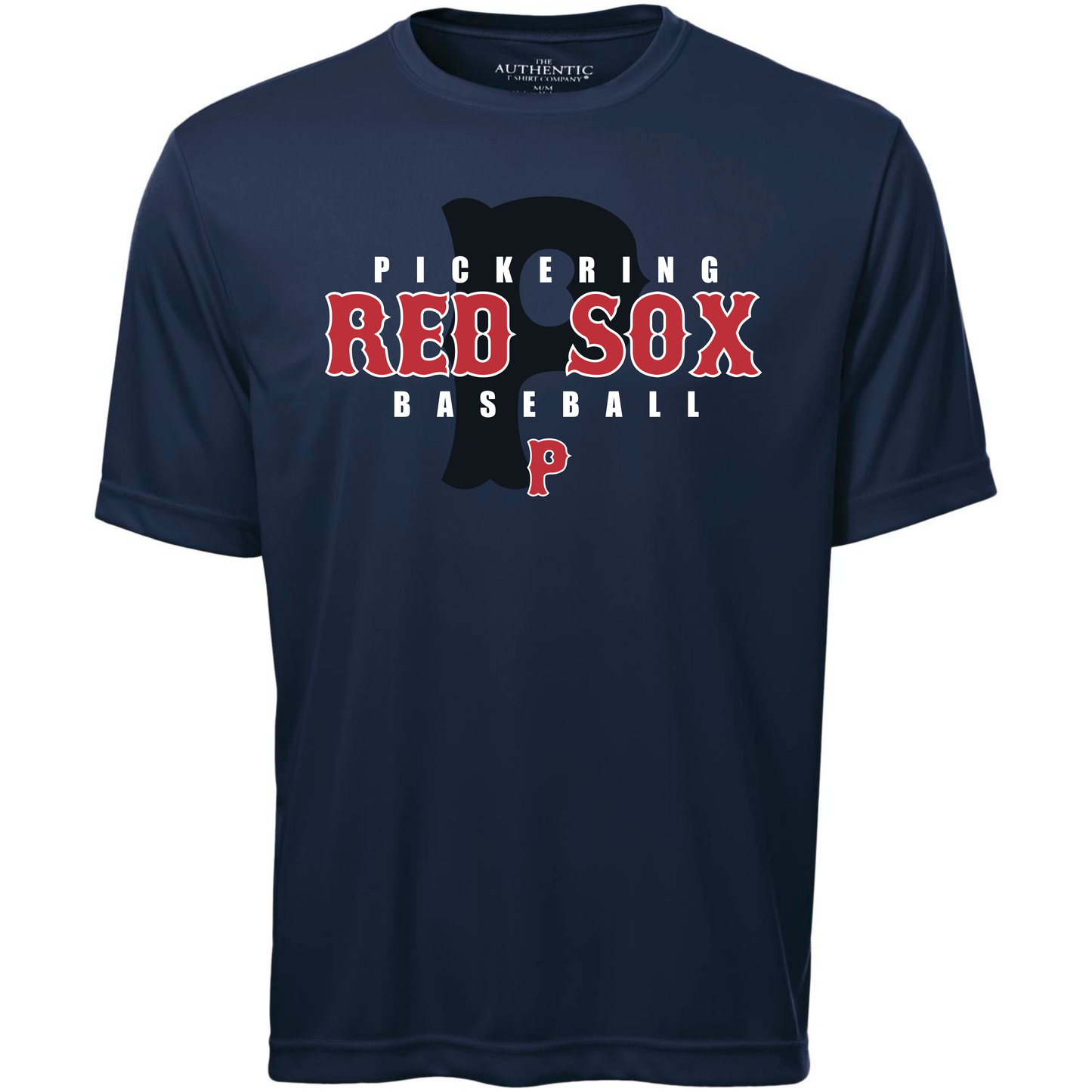 Shadow Logo Pickering Red Sox 100% Polyester "Dri-Fit" Tee