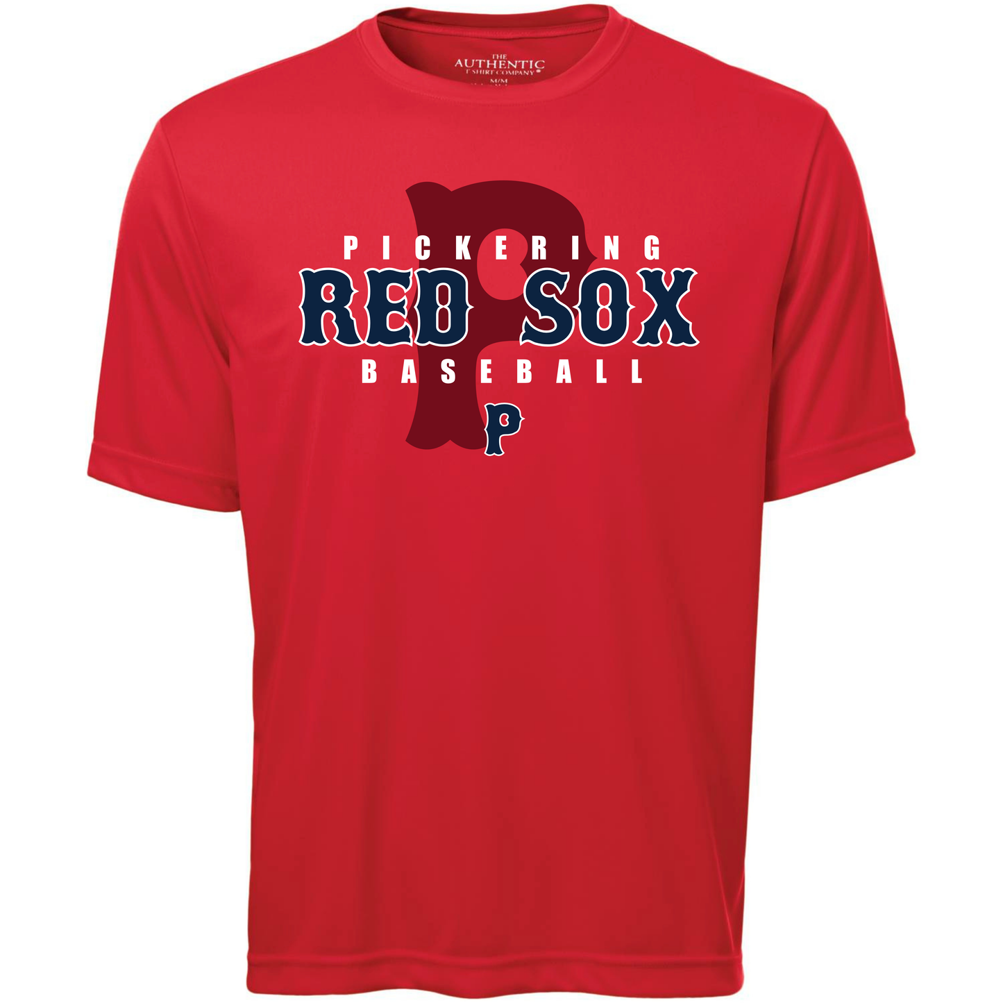 Shadow Logo Pickering Red Sox 100% Polyester "Dri-Fit" Tee