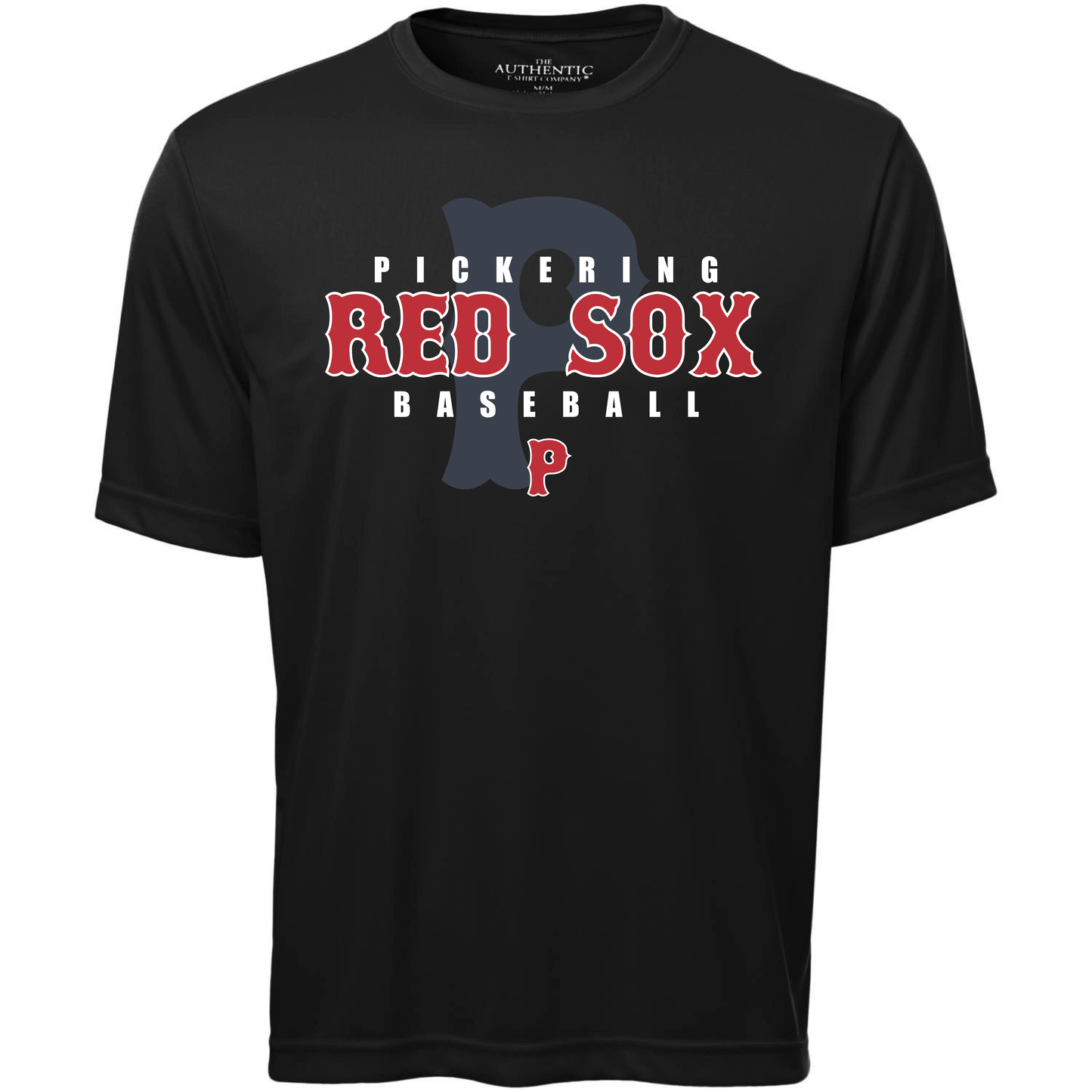 Shadow Logo Pickering Red Sox 100% Polyester "Dri-Fit" Tee