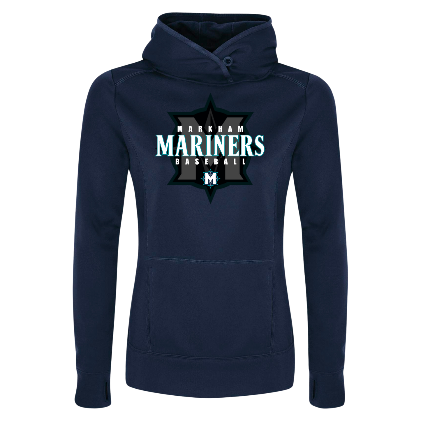 Ladies Markham Mariners 100% Polyester Hoodie