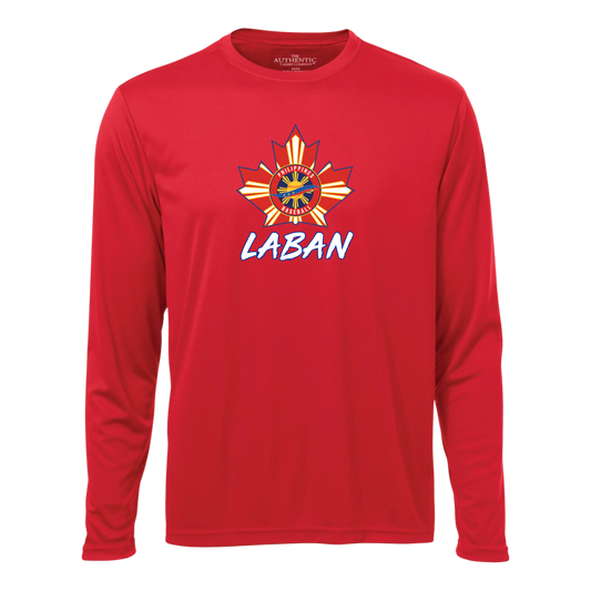 LABAN 100% Polyester Long Sleeve Tee (dri-fit)