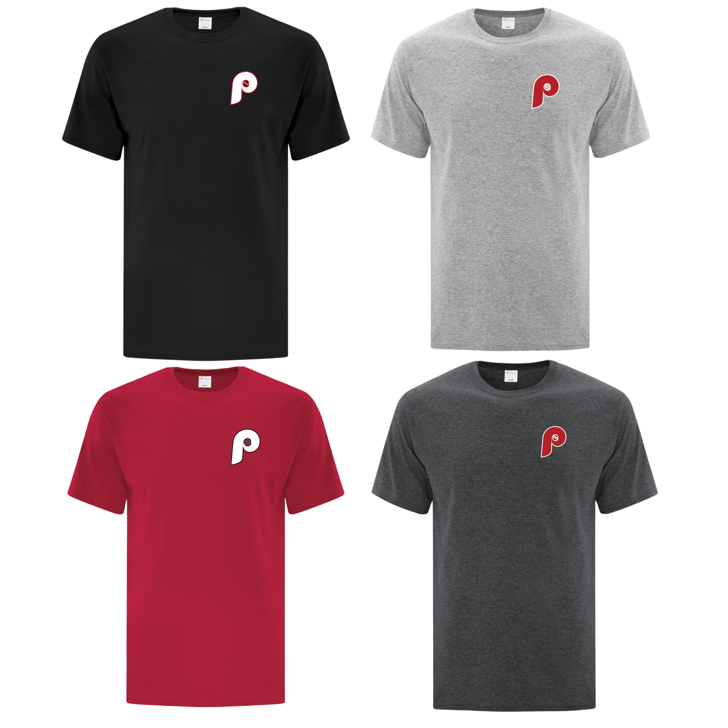 Prospects P Logo 4-PACK Cotton/Poly Tee