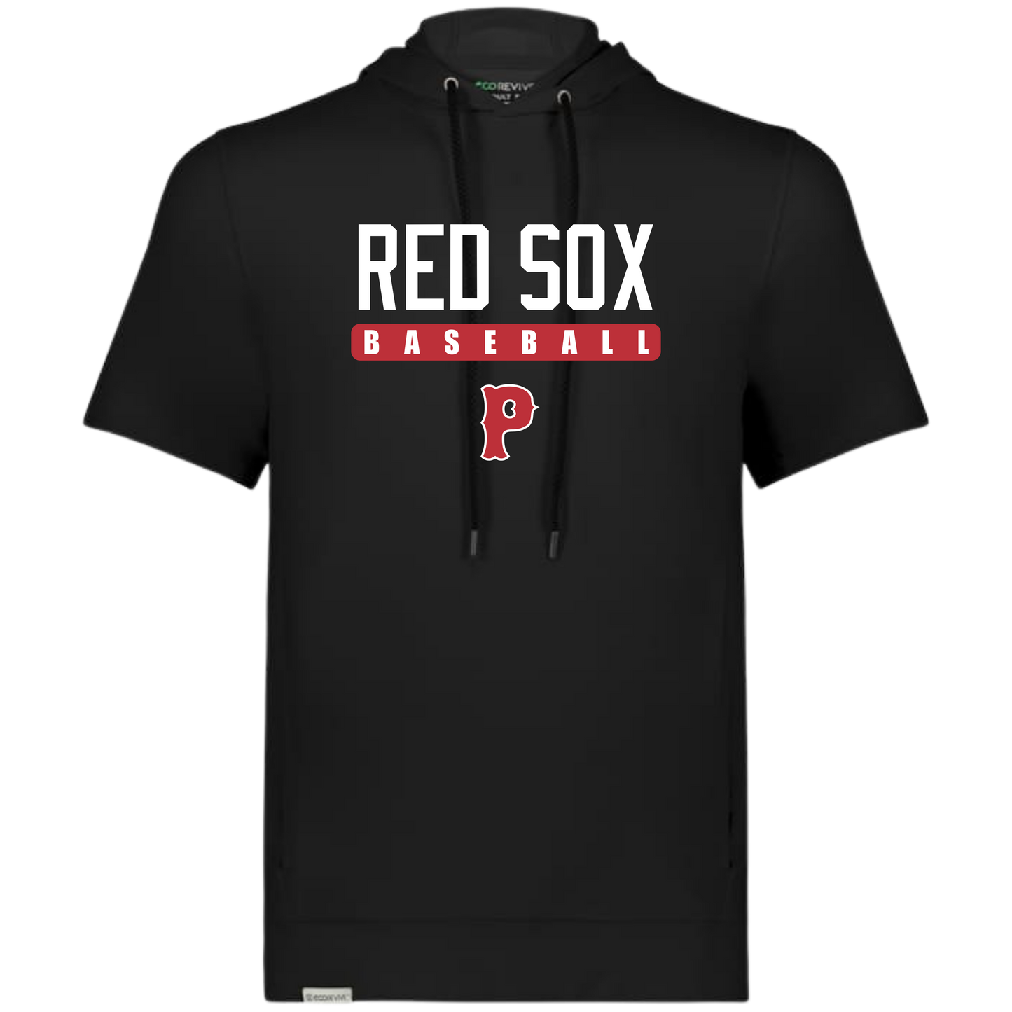 RED SOX BASEBALL SOFT KNIT SHORT SLEEVE HOODIE