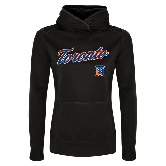 Ladies 100% Polyester "Toronto" Script Hoodie