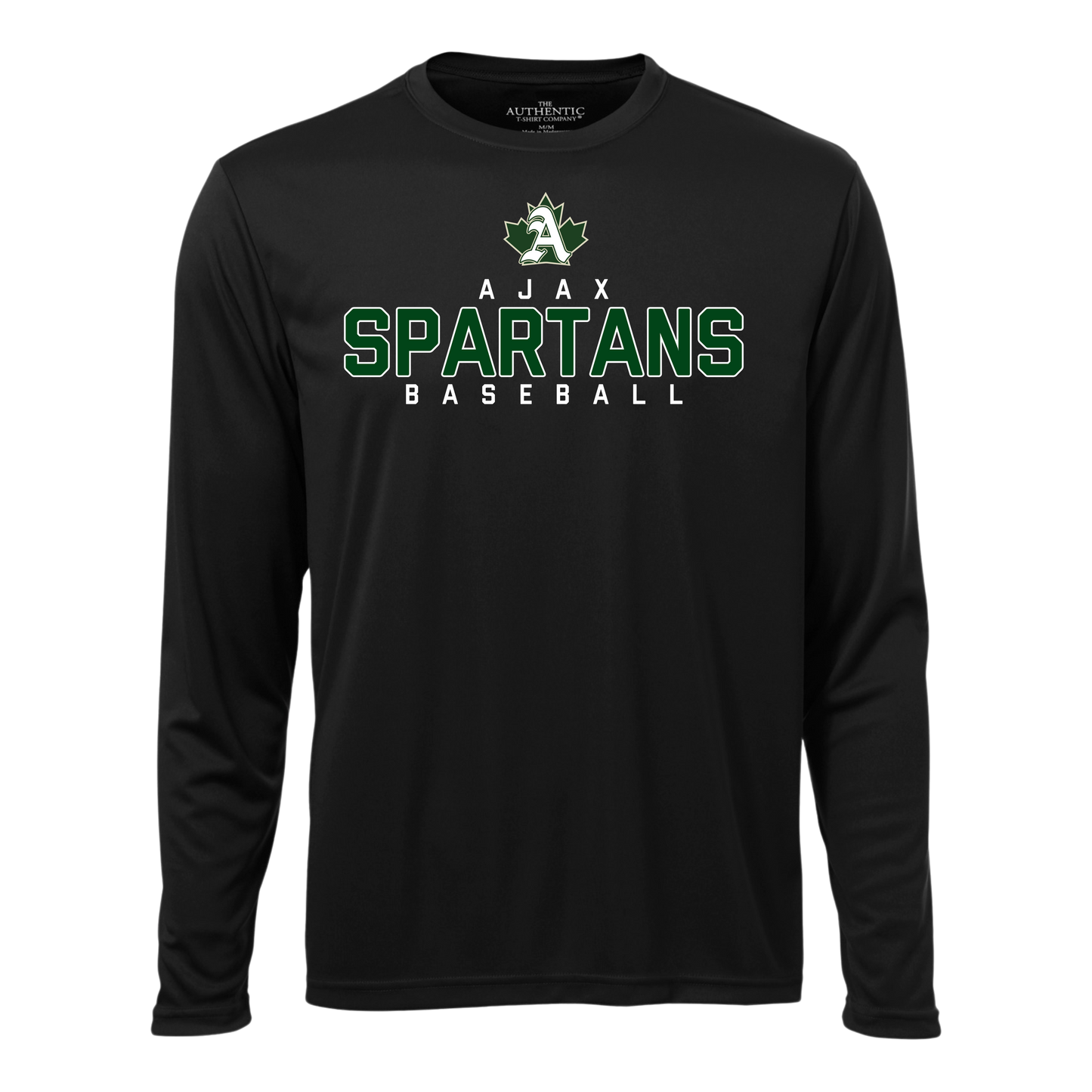 Ajax Spartans Baseball Long Sleeve Polyester "Dri-Fit" Tee