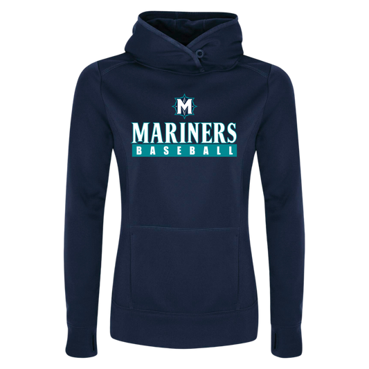 Ladies Mariners Baseball 100% Polyester Hoodie