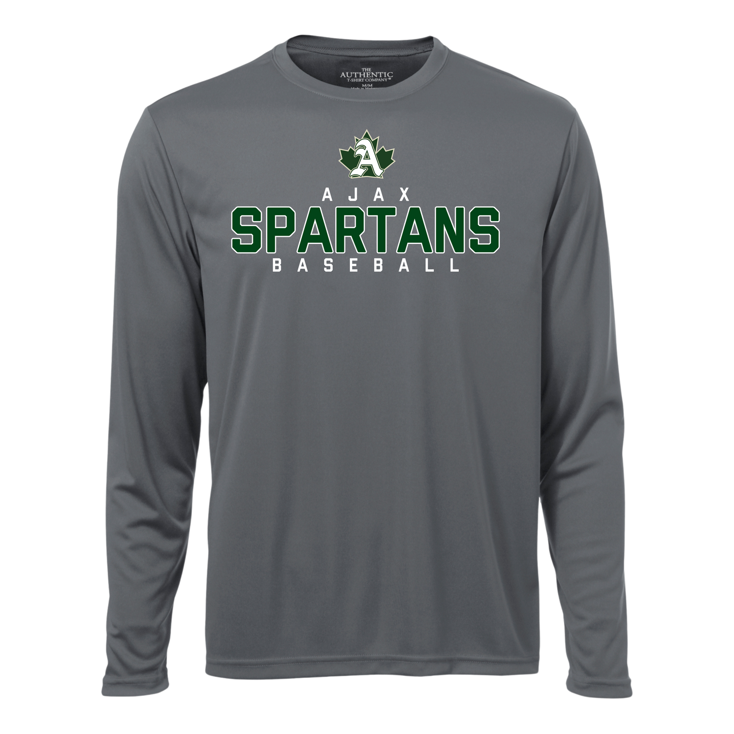 Ajax Spartans Baseball Long Sleeve Polyester "Dri-Fit" Tee