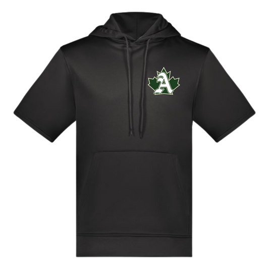 Ajax Logo Wicking Short Sleeve Hoodie