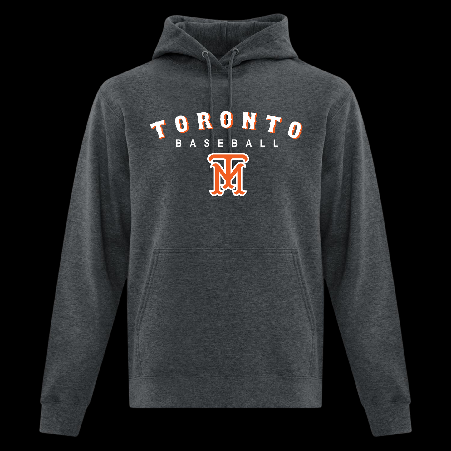 Cotton/Poly Fleece Midweight Hoodie "Toronto Baseball"