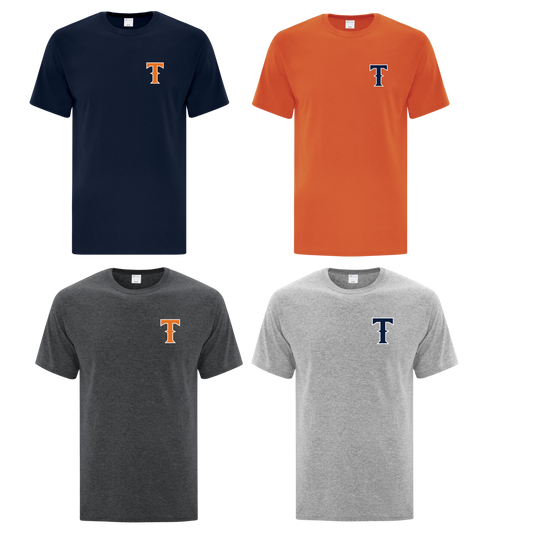 4 Pack Cotton/Poly Blend Tee Titans "T" Logo