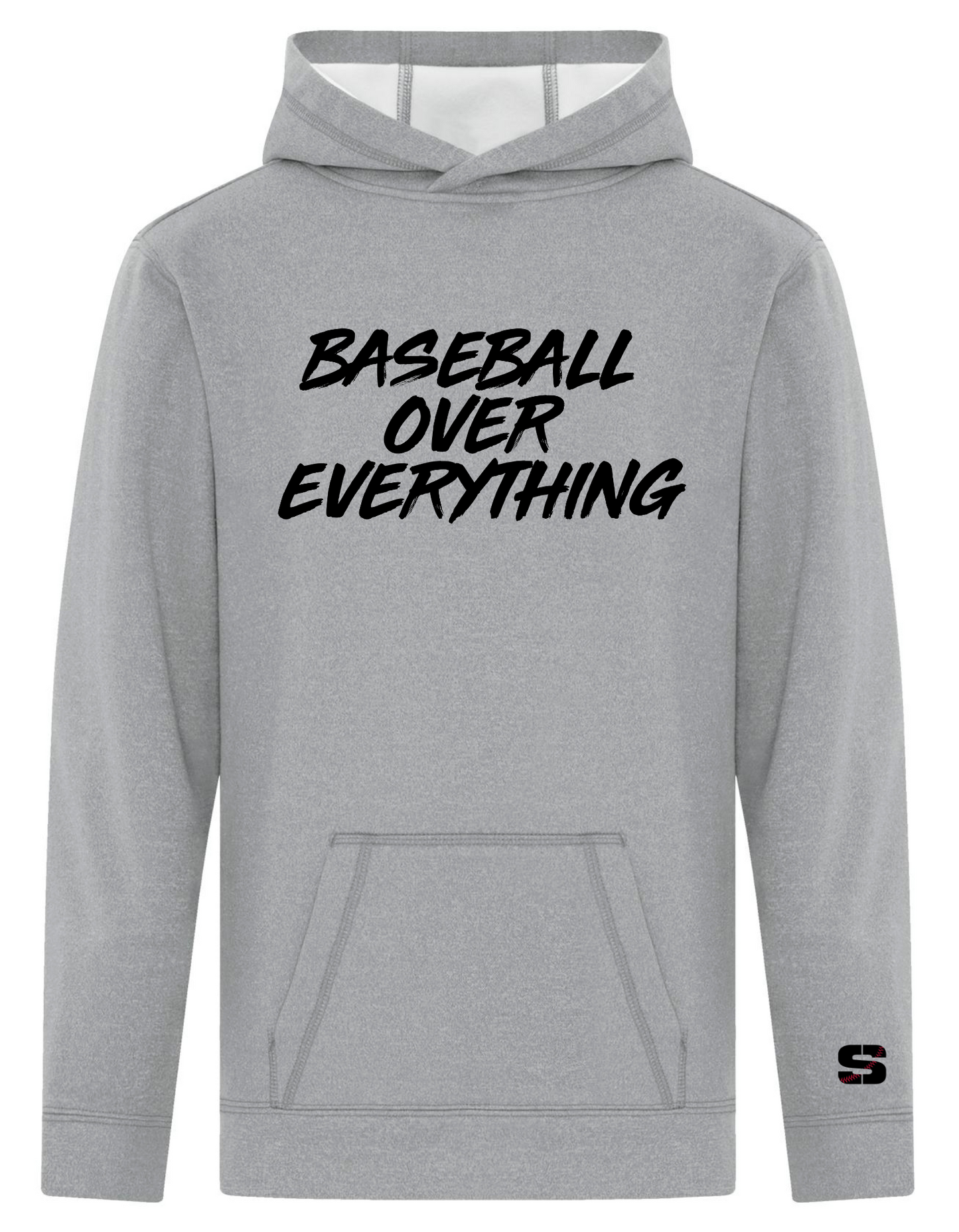 Baseball Over Everything 100% Polyester Hoodie