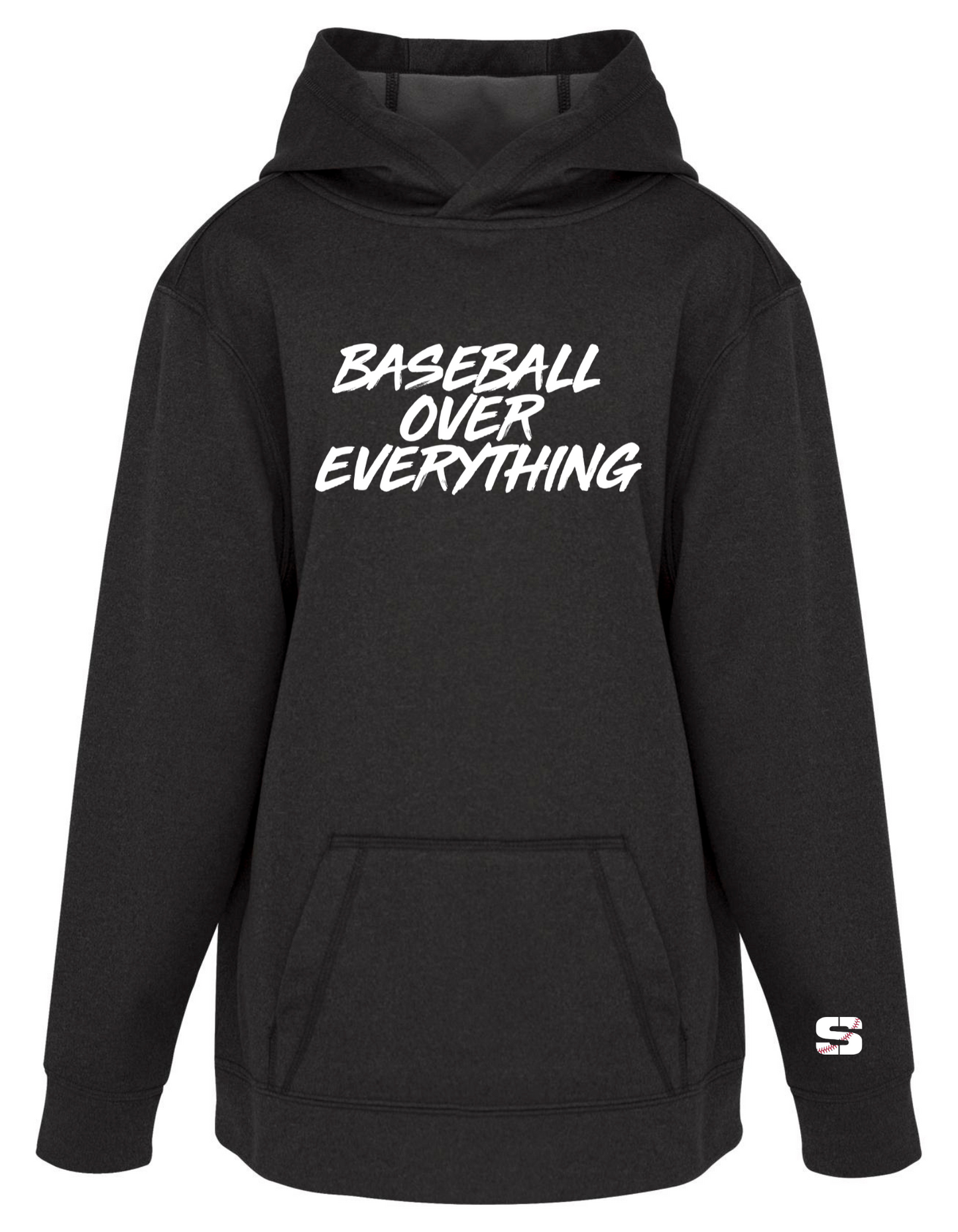 Baseball Over Everything 100% Polyester Hoodie