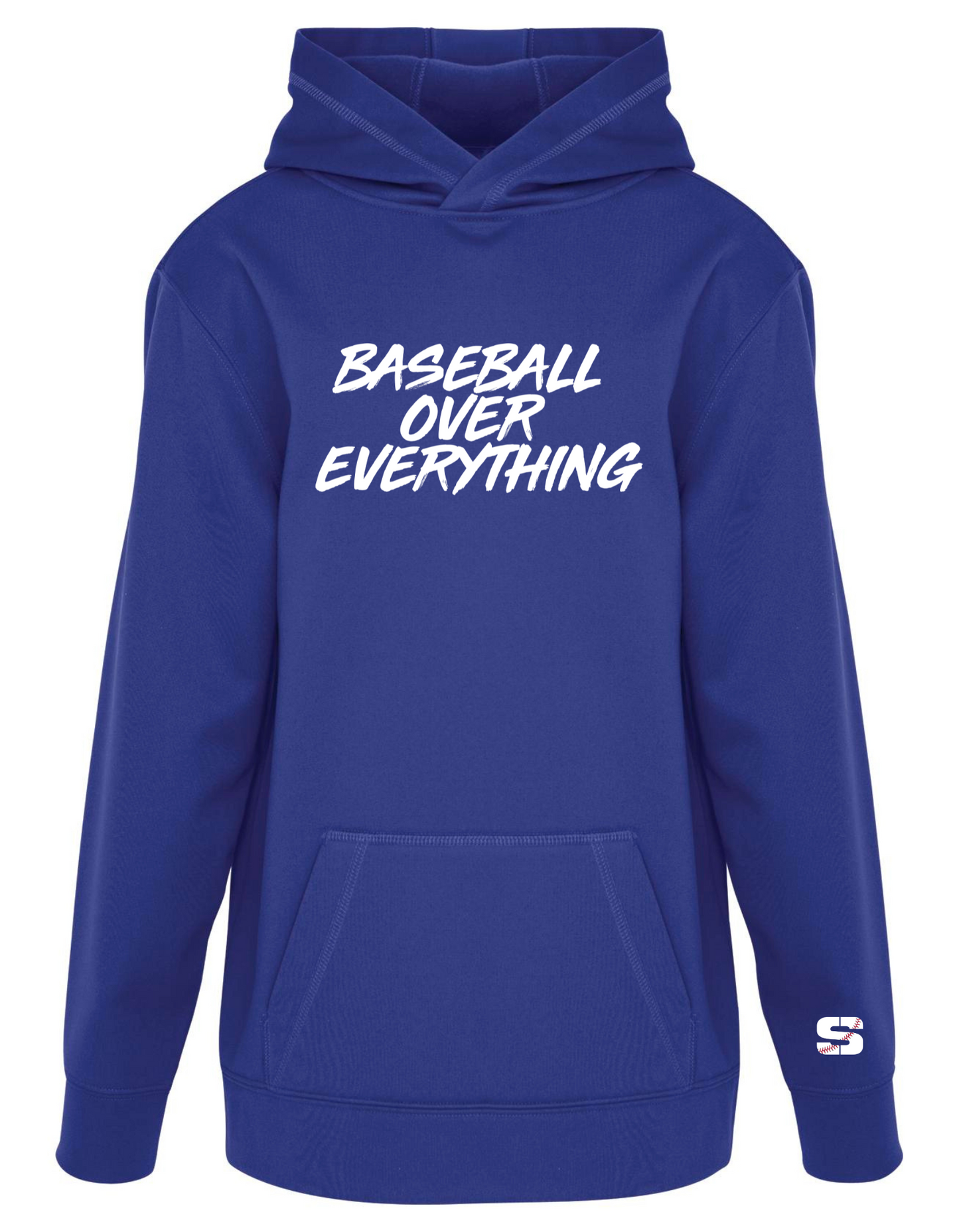 Baseball Over Everything 100% Polyester Hoodie