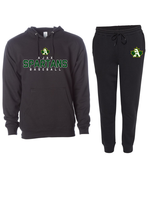 Ajax Spartans Cotton Blend Jogger and Hoodie Set