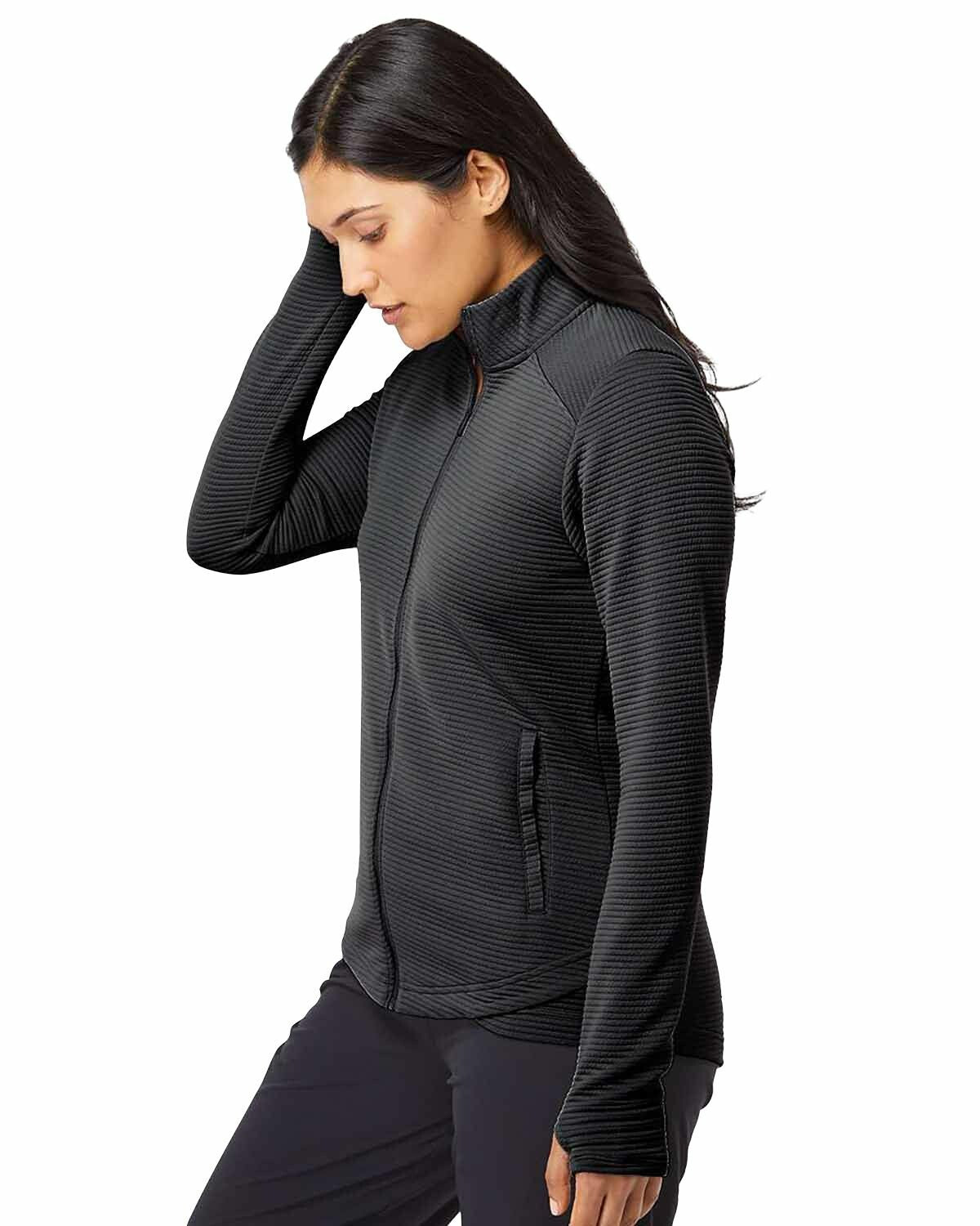 Adidas A416 Women Textured Full-Zip Jacket